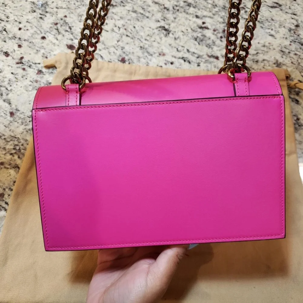 💕 NEW Christian Louboutin Mini Elisa in Hot Pink Calfskin - Picture 8 of 14